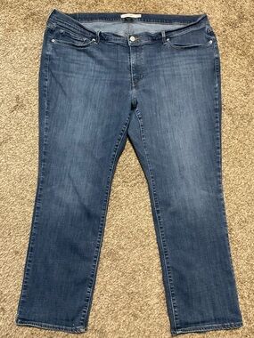 Levi's Women's Classic Straight Leg Stretch Denim Jeans Size 24W